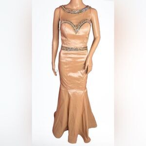 Rachel Allen Princess Champagne Gown